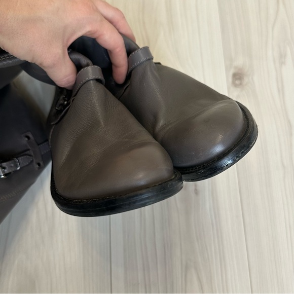 BCBGeneration ADRICE Over-the-Knee Tall Gray Leather Boots Size 8.5 - Picture 5 of 10